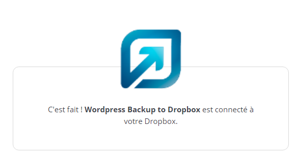 wordpress-backup-to-dropbox Réglage 4