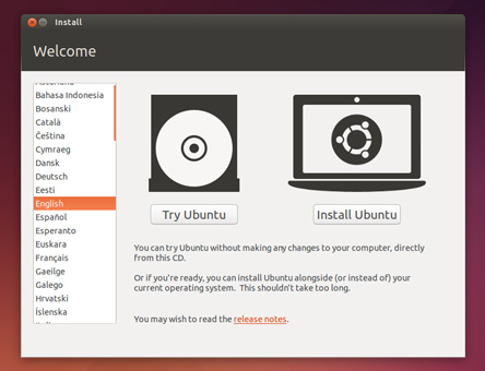 Installer Ubuntu - Ecran 1