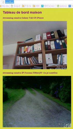 Serveur web Raspberry Pi avec motion
