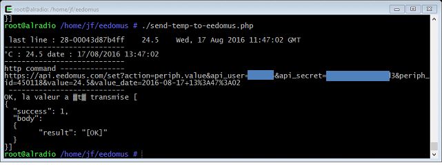 PHP : envoi de données à l'Eedomus