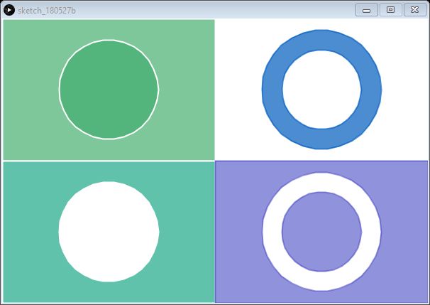 Processing : tracer un cercle avec des vertices et même un doughnut !