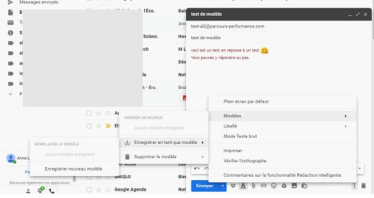 Des modèles pour conserver des textes types dans Gmail