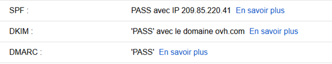 SPF, DKIM et DMARC, PASS et pas FAIL