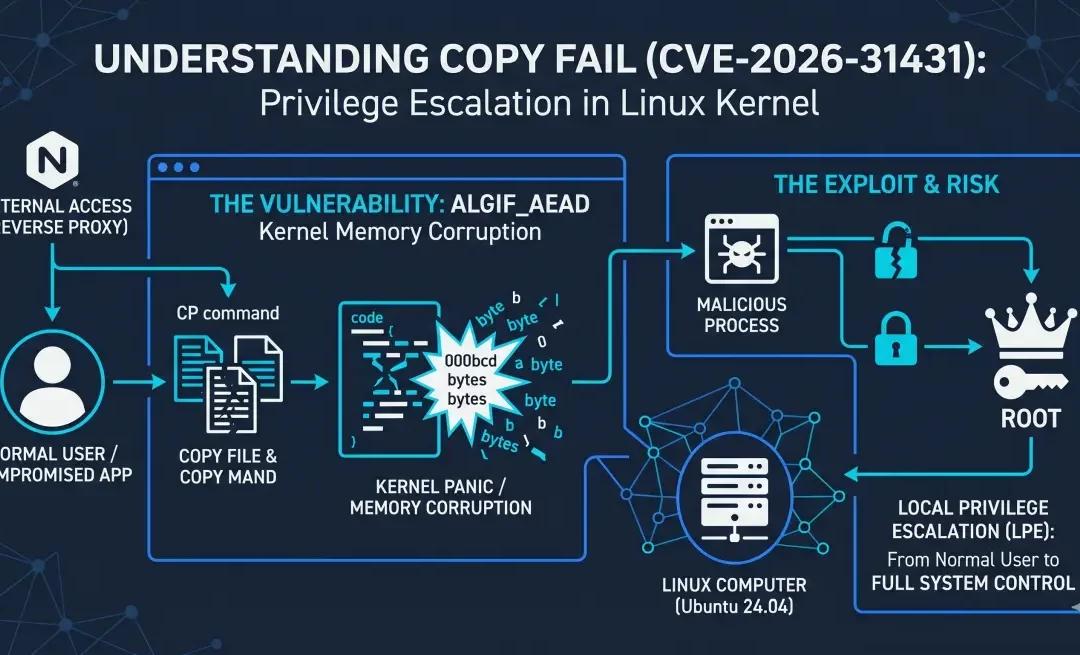 Faille Linux Copy Fail (mai 2026)
