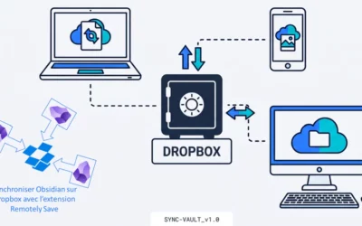 Obsidian synchronisé sur 3 appareils avec Dropbox