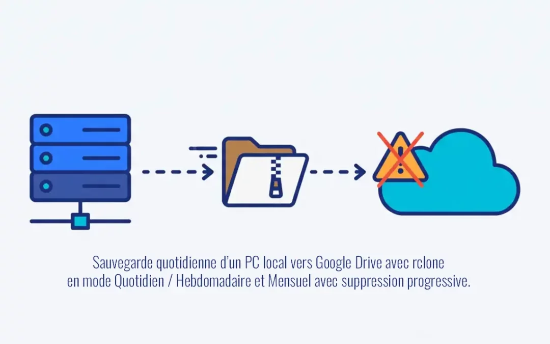 Sauvegarde Docker vers Google Drive avec rclone
